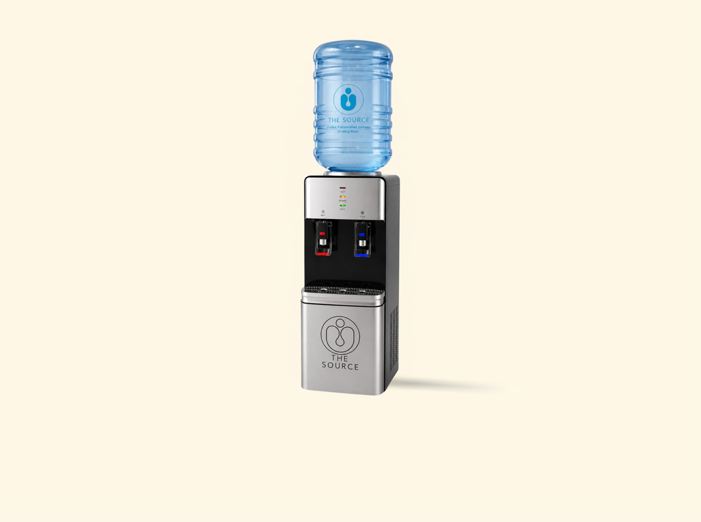 The Source Top Load Water Dispenser with hot and cold taps